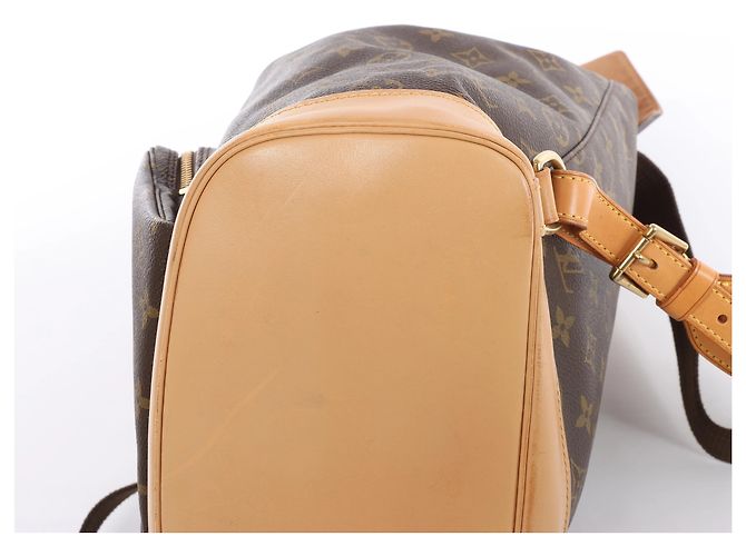 Zaino Louis Vuitton Montsouris GM Monogram in marrone M51135 - vista 10