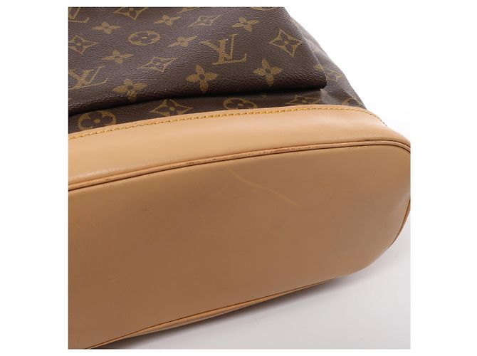 Zaino Louis Vuitton Montsouris GM Monogram in marrone M51135 - vista 11