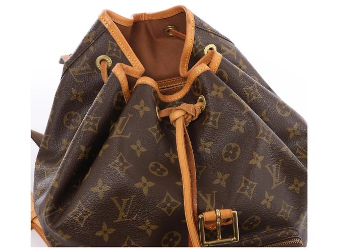 Zaino Louis Vuitton Montsouris GM Monogram in marrone M51135 - vista 7