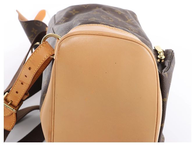 Zaino Louis Vuitton Montsouris GM Monogram in marrone M51135 - vista 9