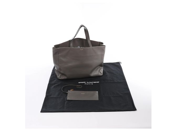 Autre Marque Borsa a tracolla Vorisse in pelle Saint Laurent Paris Grigio 314252 - vista 11