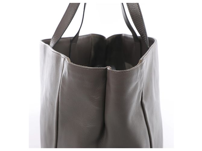 Autre Marque Borsa a tracolla Vorisse in pelle Saint Laurent Paris Grigio 314252 - vista 4