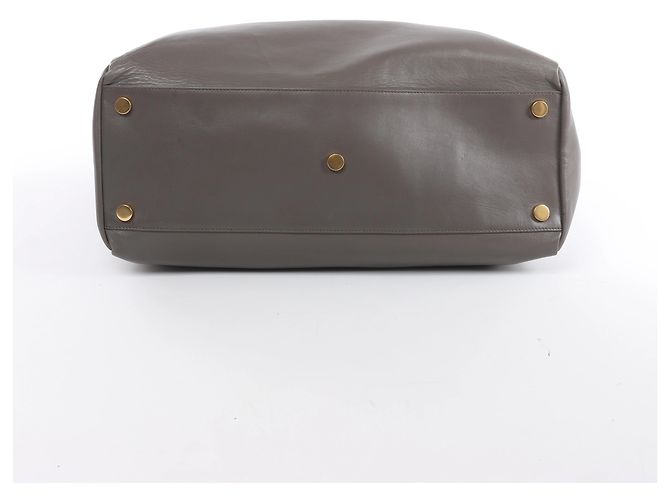 Autre Marque Borsa a tracolla Vorisse in pelle Saint Laurent Paris Grigio 314252 - vista 7