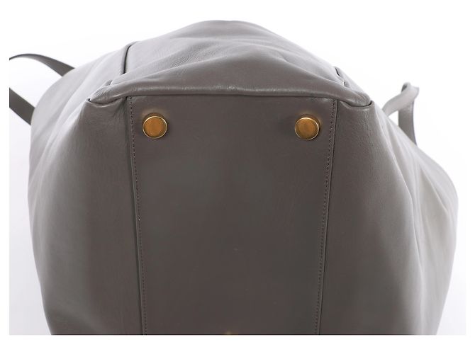 Autre Marque Borsa a tracolla Vorisse in pelle Saint Laurent Paris Grigio 314252 - vista 9