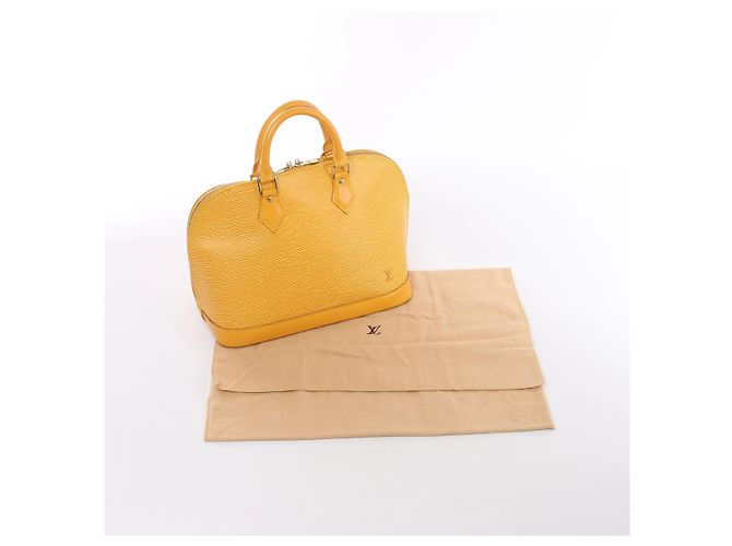 Louis Vuitton Alma Handtasche aus Epi-Leder in Gelb M52149 - Ansicht 14