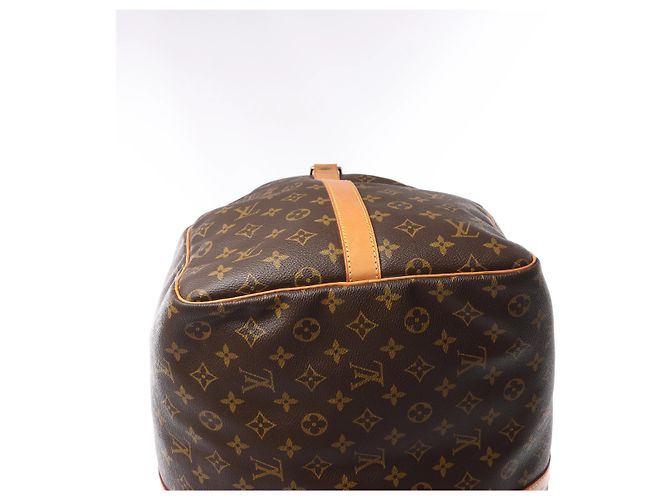 Borsa da viaggio Louis Vuitton Keepall Bandoulière 60 Monogram Marrone M41412 - vista 10