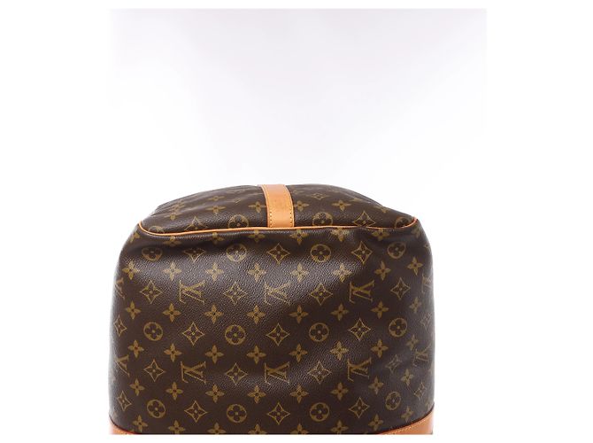 Borsa da viaggio Louis Vuitton Keepall Bandoulière 60 Monogram Marrone M41412 - vista 11