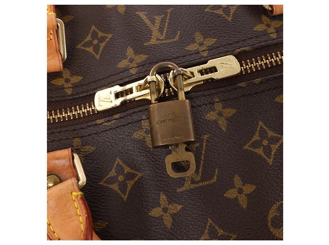 Borsa da viaggio Louis Vuitton Keepall Bandoulière 60 Monogram Marrone M41412 - vista 15