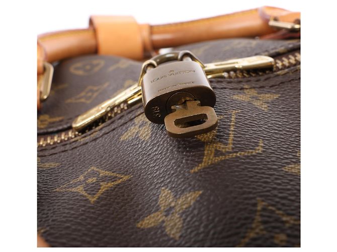 Borsa da viaggio Louis Vuitton Keepall Bandoulière 60 Monogram Marrone M41412 - vista 16