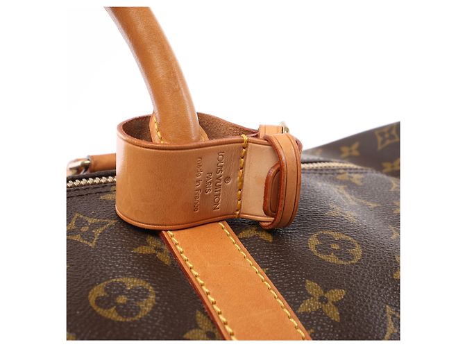 Borsa da viaggio Louis Vuitton Keepall Bandoulière 60 Monogram Marrone M41412 - vista 8