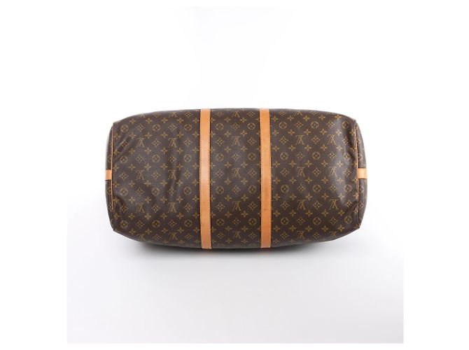 Borsa da viaggio Louis Vuitton Keepall Bandoulière 60 Monogram Marrone M41412 - vista 9