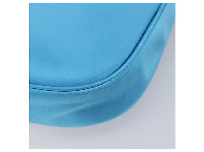 Balenciaga Leopolda Borsa a Tracolla Raso Blu - vista 10