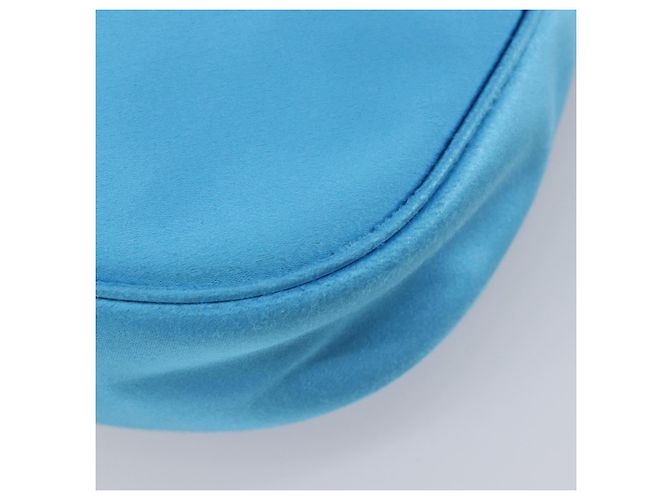 Balenciaga Leopolda Borsa a Tracolla Raso Blu - vista 12