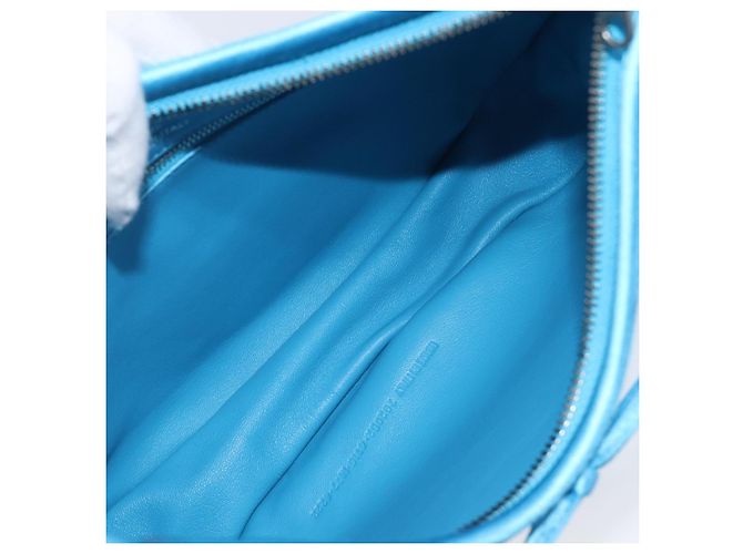 Balenciaga Leopolda Borsa a Tracolla Raso Blu - vista 18