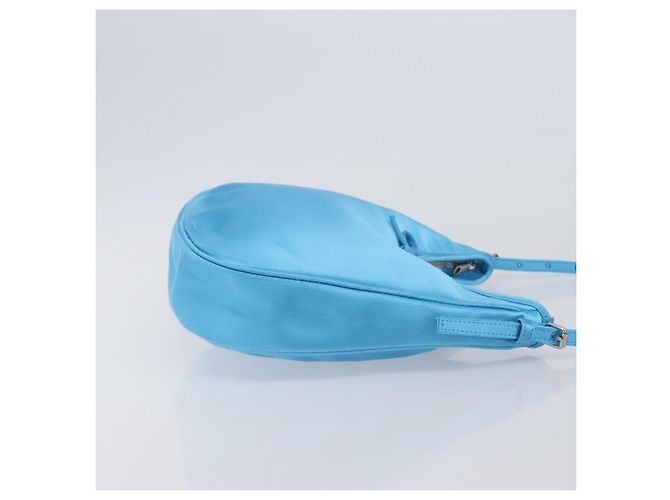 Balenciaga Leopolda Borsa a Tracolla Raso Blu - vista 4