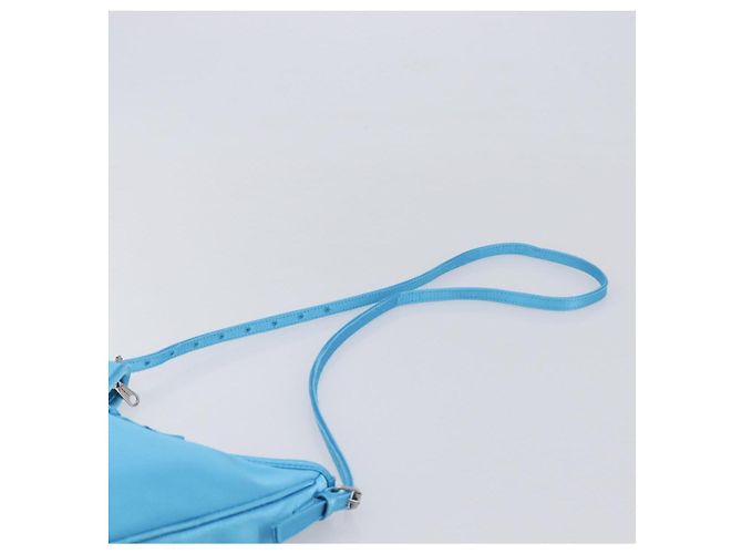 Balenciaga Leopolda Borsa a Tracolla Raso Blu - vista 8