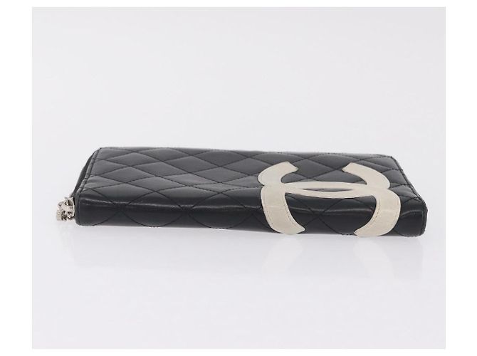 Chanel Cambon Line Cartera Larga Cuero Negro - vista 5