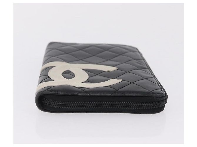Chanel Cambon Line Cartera Larga Cuero Negro - vista 7