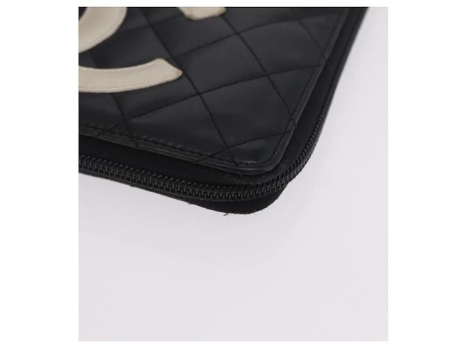 Chanel Cambon Line Cartera Larga Cuero Negro - vista 9