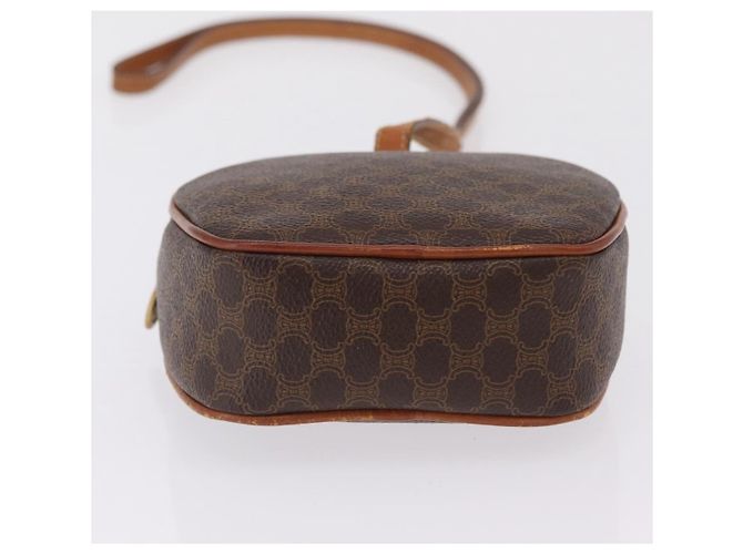 Céline Sac à épaule cercle Macadam PVC et Cuir Marron - vue 10
