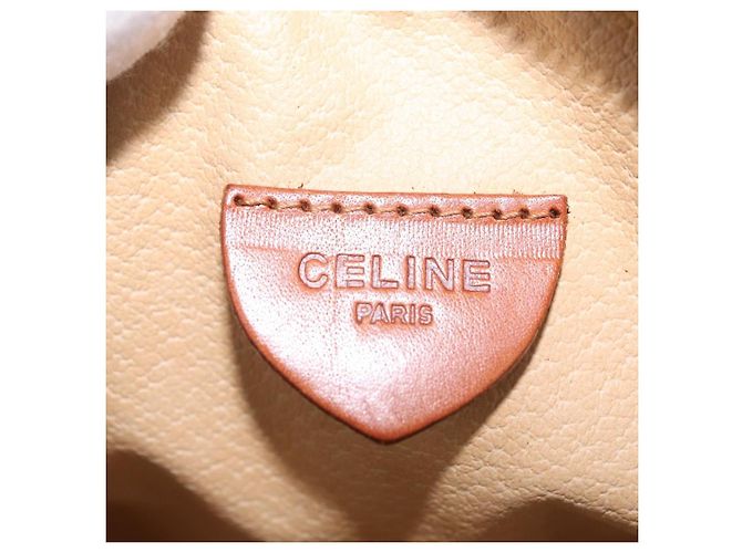 Céline Sac à épaule cercle Macadam PVC et Cuir Marron - vue 17