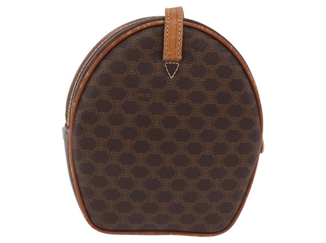Céline Sac à épaule cercle Macadam PVC et Cuir Marron - vue 3