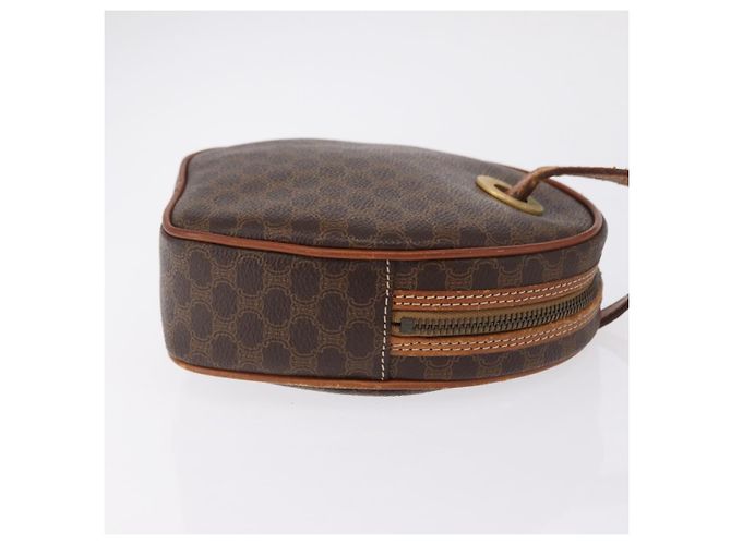 Céline Sac à épaule cercle Macadam PVC et Cuir Marron - vue 4