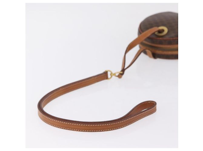 Céline Sac à épaule cercle Macadam PVC et Cuir Marron - vue 7