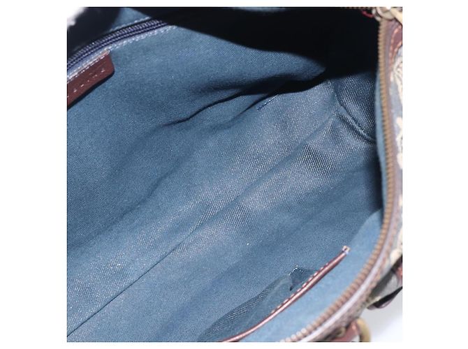 Céline Borsa a Mano Macadam Canvas Horse Carriage Blu - vista 20