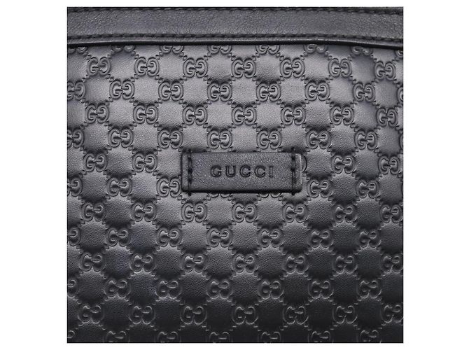 Borsa Gucci Guccissima Micro GG Nero - vista 16