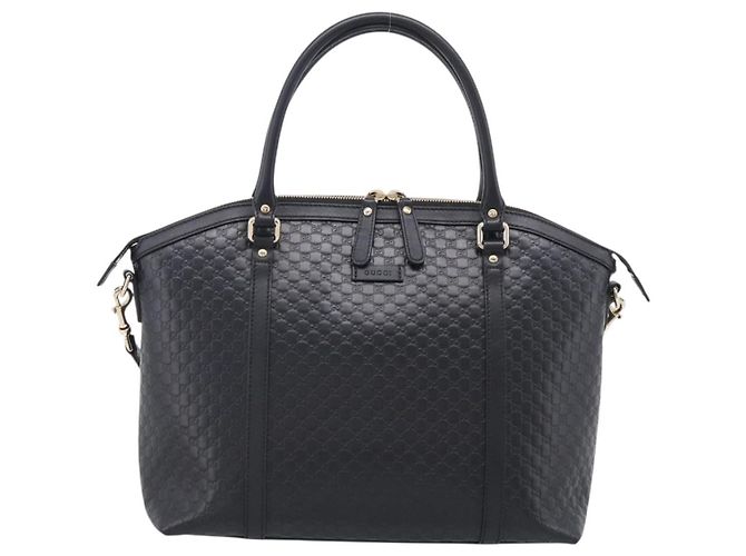 Borsa Gucci Guccissima Micro GG Nero - vista 2