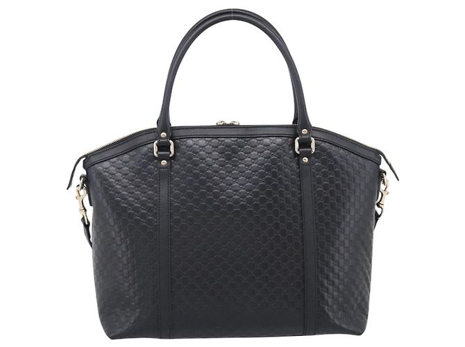 Borsa Gucci Guccissima Micro GG Nero - vista 3