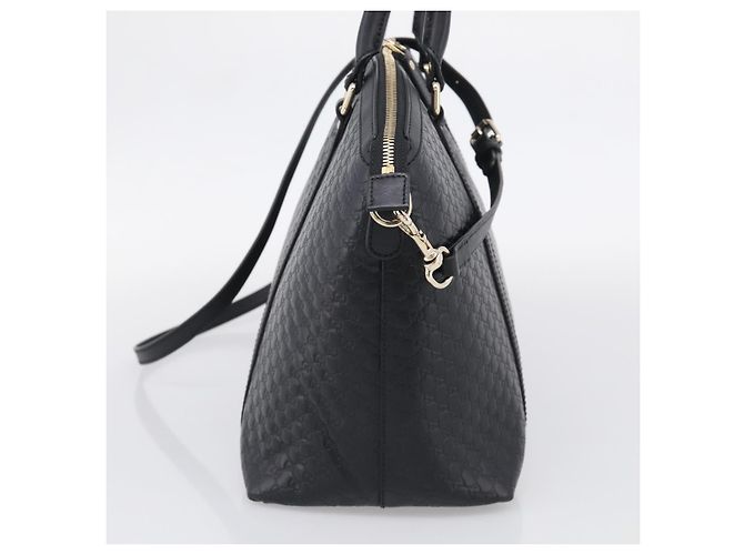 Borsa Gucci Guccissima Micro GG Nero - vista 4