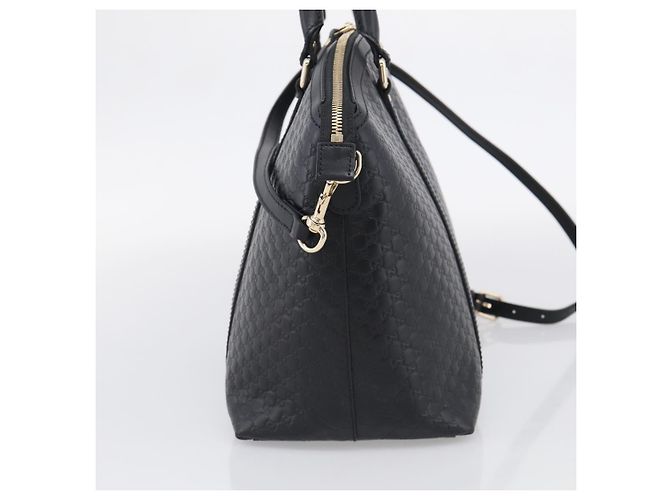 Borsa Gucci Guccissima Micro GG Nero - vista 5