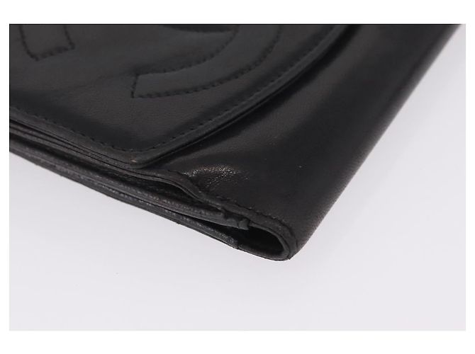 Portefeuille Chanel Coco Mark Cuir Noir - vue 8