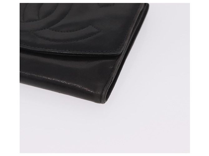 Portefeuille Chanel Coco Mark Cuir Noir - vue 9