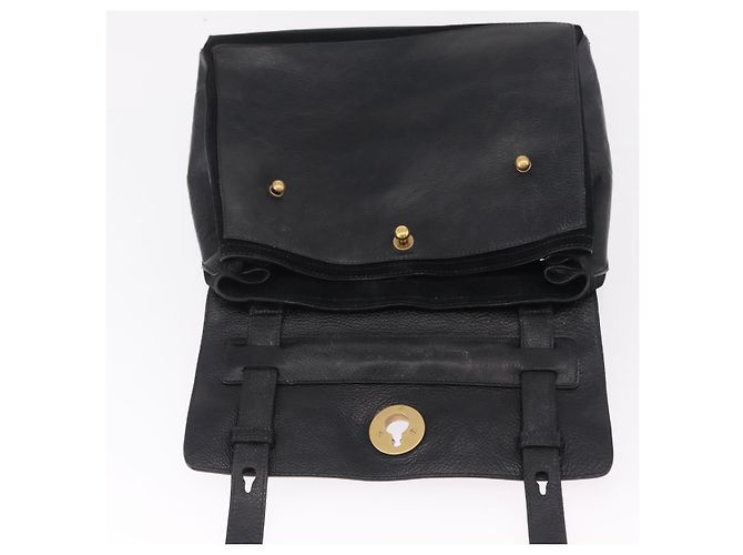 Autre Marque Saint Laurent Muse Two Bolso de Mano Cuero Negro - vista 17
