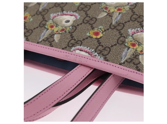 Gucci x Higuchi Yuuko Borsa a mano Rosa GG Supreme - vista 7