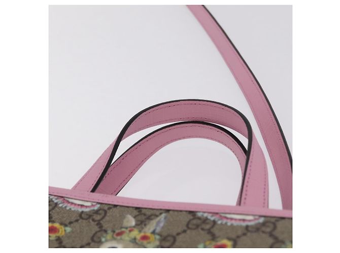 Gucci x Higuchi Yuuko Borsa a mano Rosa GG Supreme - vista 9