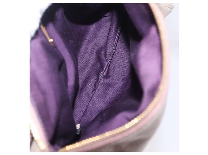 Miu Miu Borsa a tracolla Vitellolux Rosa e Oro - vista 19