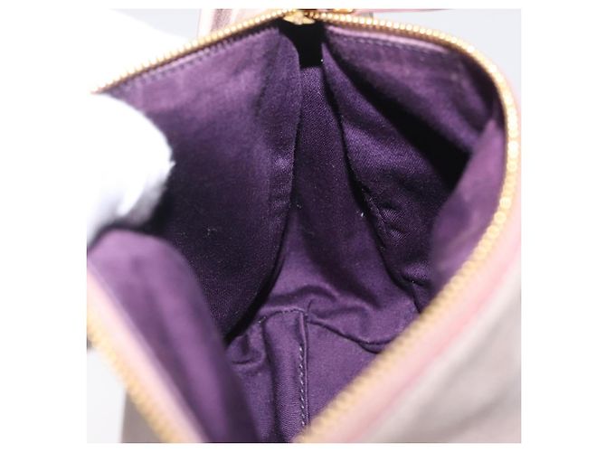Miu Miu Borsa a tracolla Vitellolux Rosa e Oro - vista 20