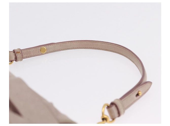 Miu Miu Borsa a tracolla Vitellolux Rosa e Oro - vista 8