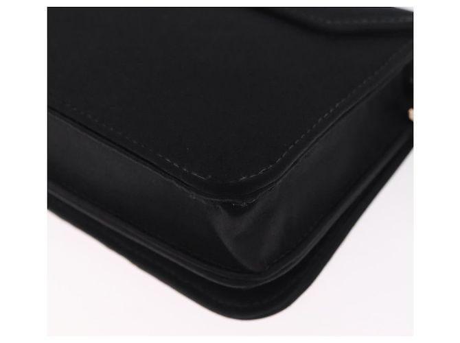 Chanel Borsa a tracolla raso nero - vista 14