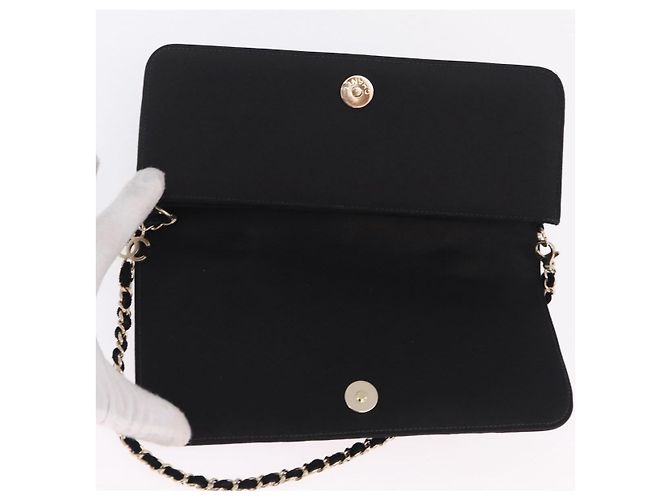 Chanel Borsa a tracolla raso nero - vista 15