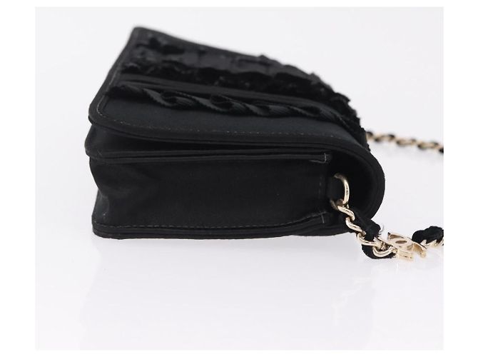 Chanel Borsa a tracolla raso nero - vista 5