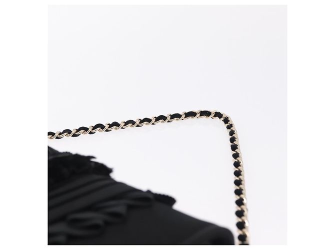 Chanel Borsa a tracolla raso nero - vista 9