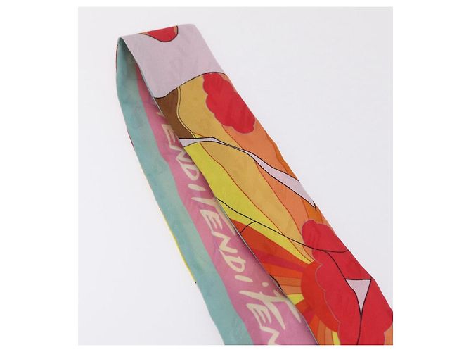 Fendi Twilly in Seta Multicolore - vista 6