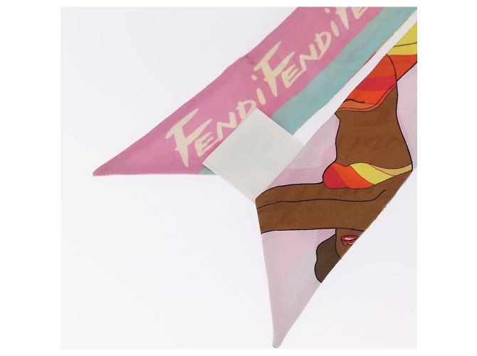 Fendi Twilly in Seta Multicolore - vista 8