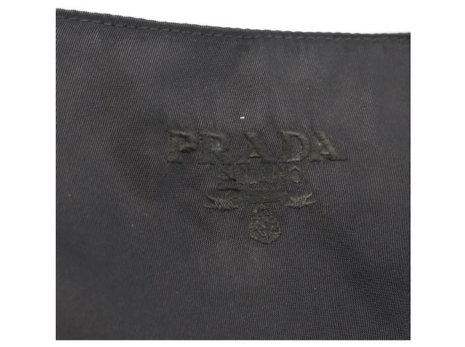 Prada Bolso Nylon Negro Cadena Plástico - vista 14