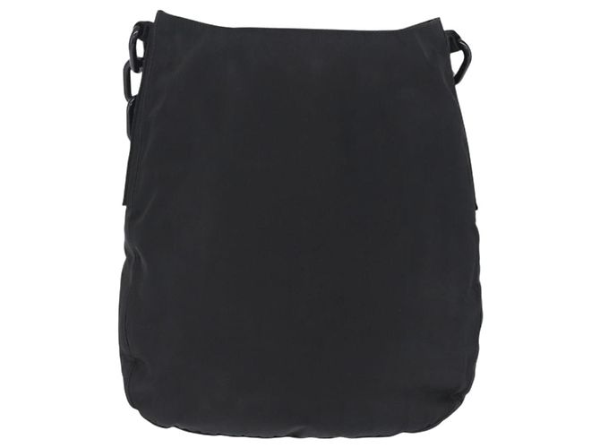Prada Bolso Nylon Negro Cadena Plástico - vista 3